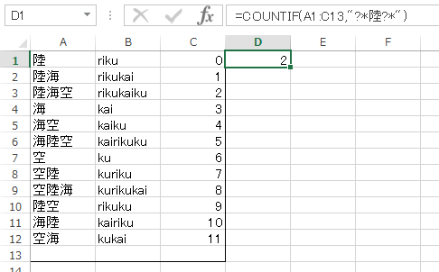 COUNTIF関数